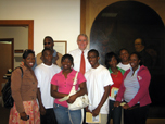 Mayor Tom Barrett and a School Group