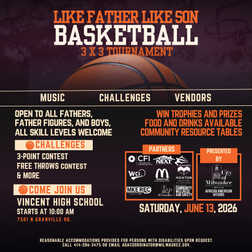 A flyer for the Like Father & Son Basketball Tournament