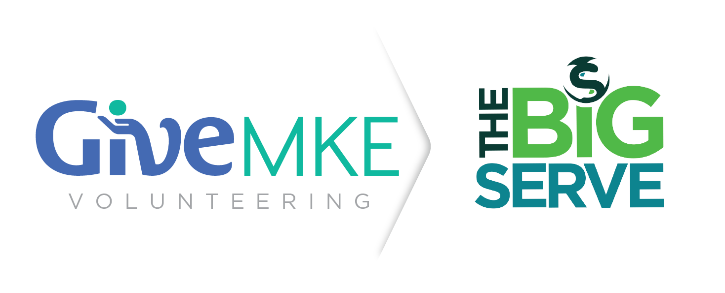 GiveMKE Big Serve Volunteer Logo