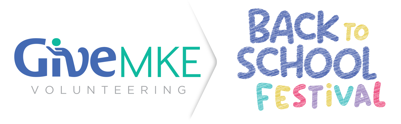 GiveMKE Back to School Festival Volunteer Logo
