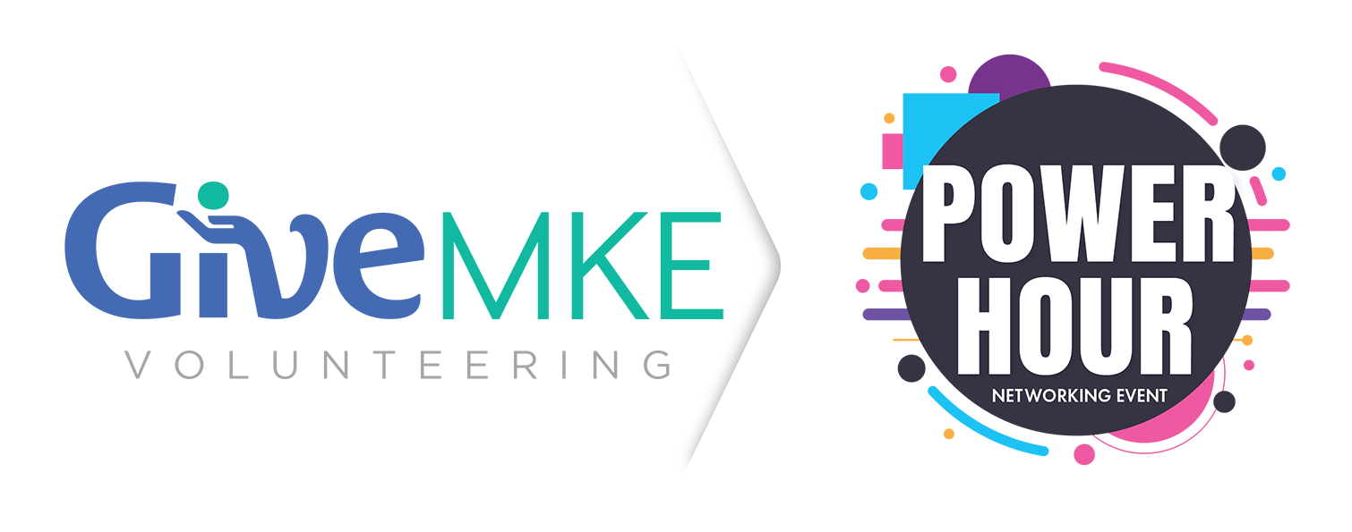 GiveMKE Power Hour Volunteer Logo