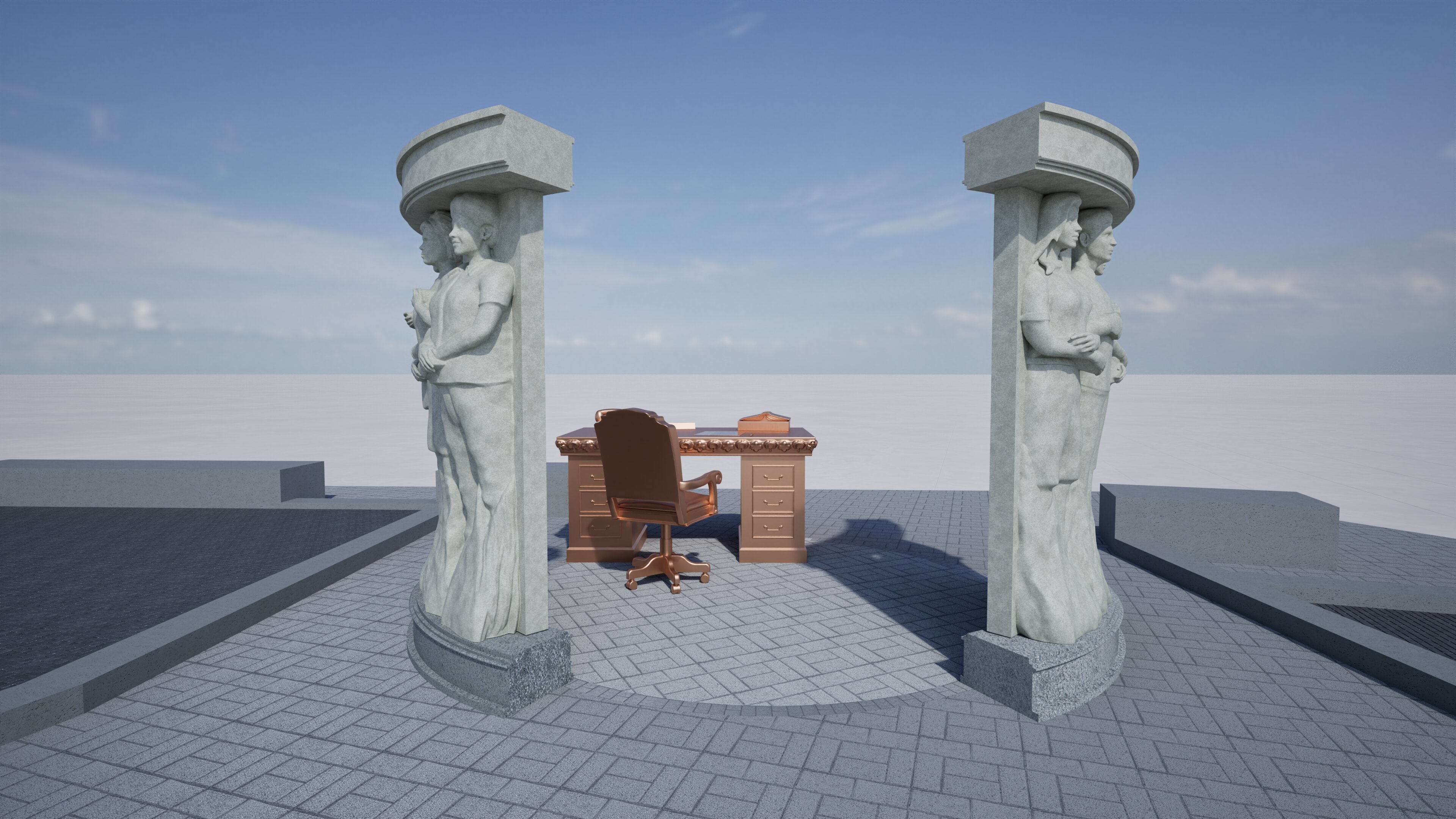 Rendering of Sculpture
