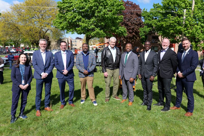 City Officials Celebrate King Park Housing & Improvements