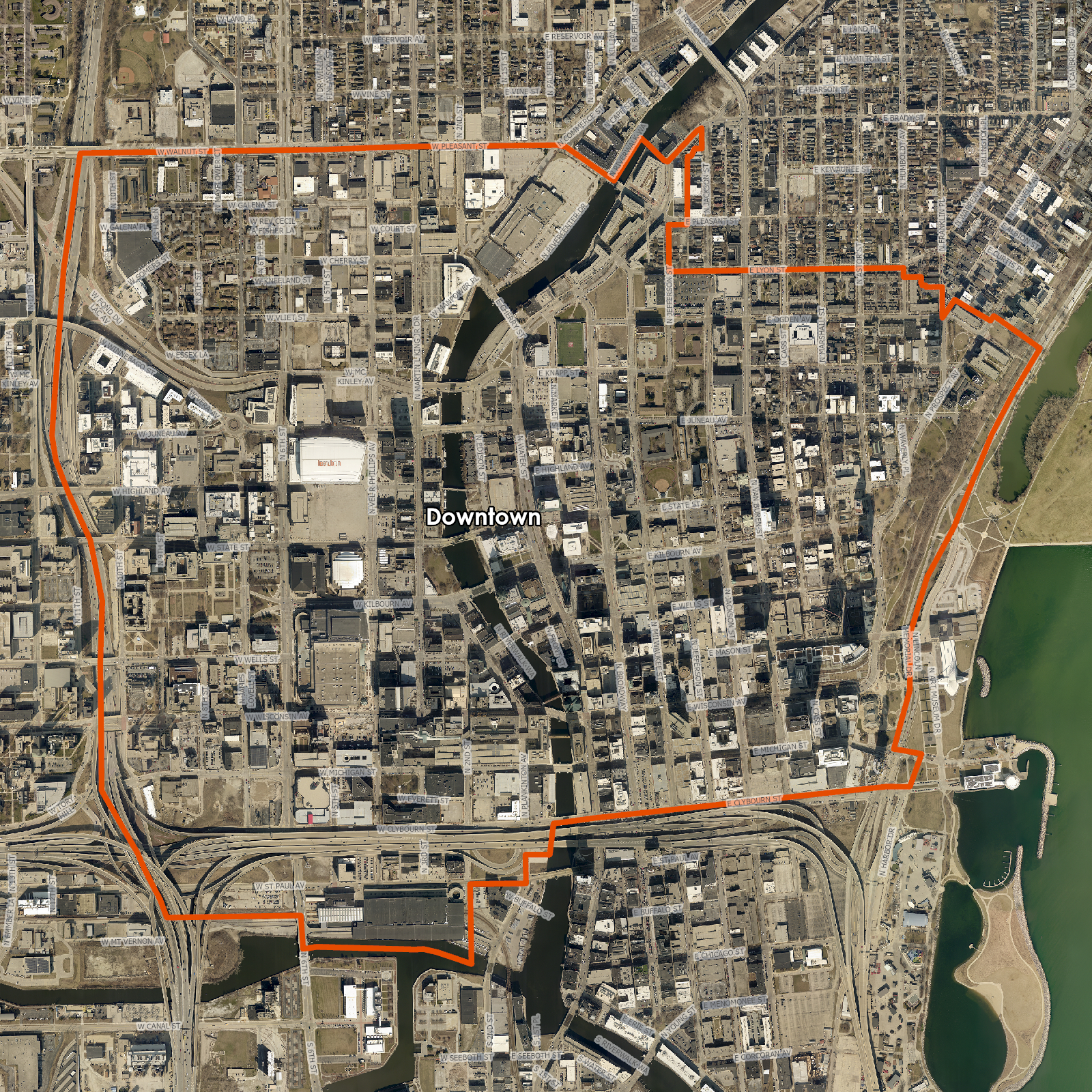 Map of Downtown Plan Area