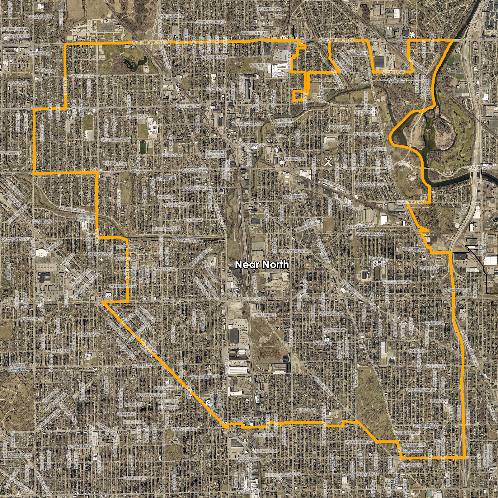Map of Near North Plan Area
