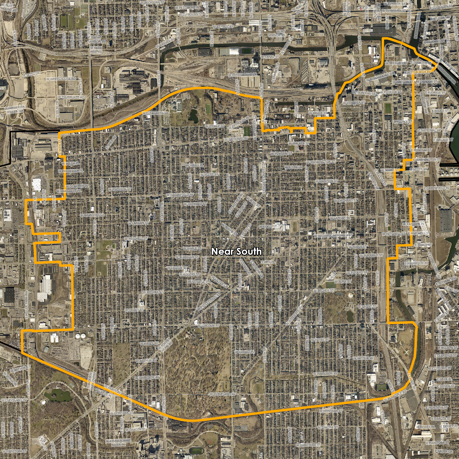 Map of Near South Plan Area