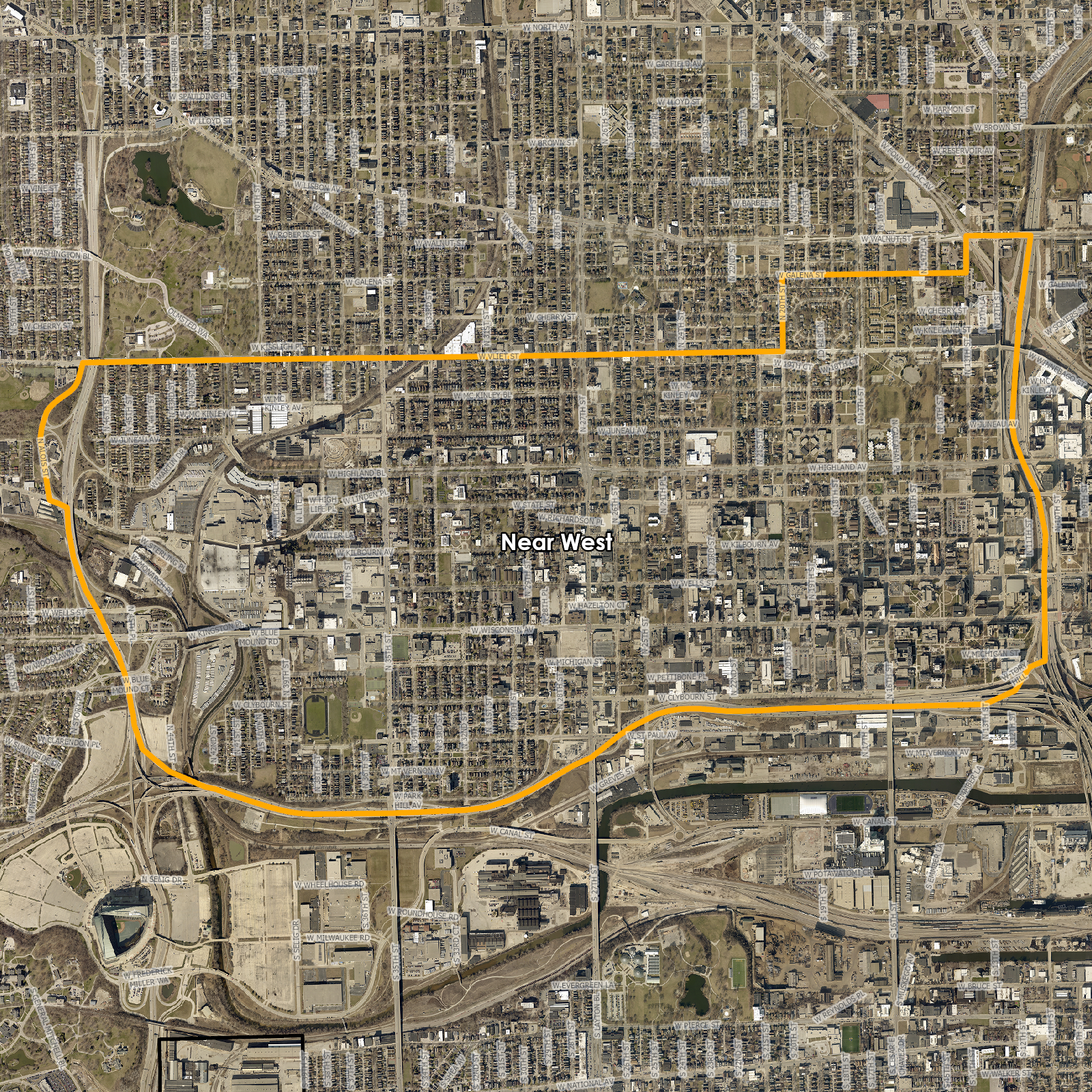 Map of Near West Side Plan Area