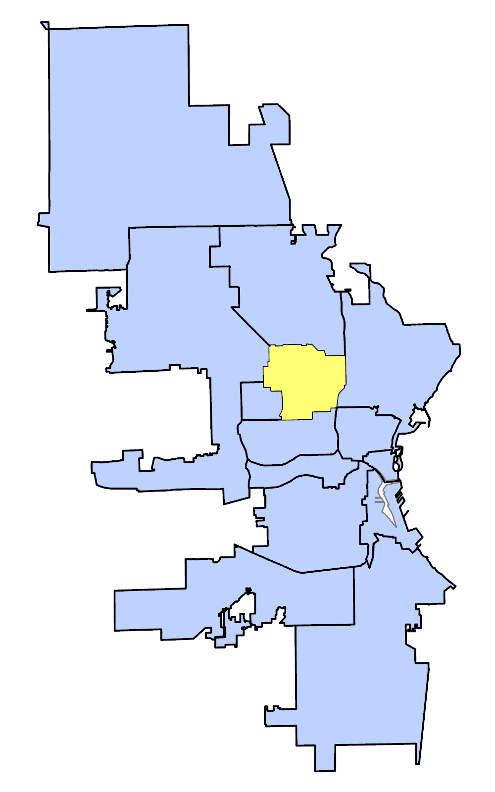Map of Fond du Lac and North Plan Area