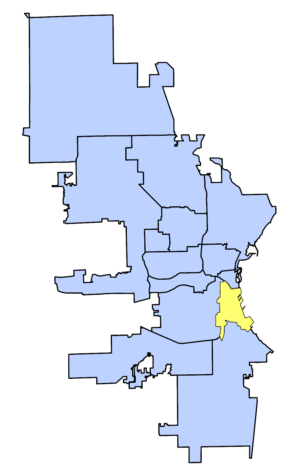 Map of Harbor District Plan Area