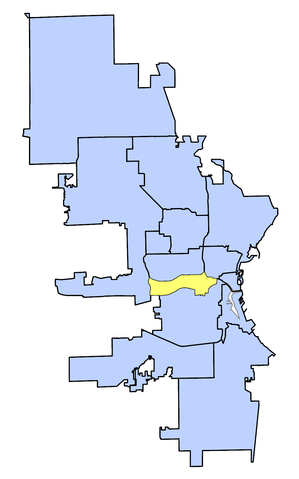 Map of Menonomee Valley Plan Area