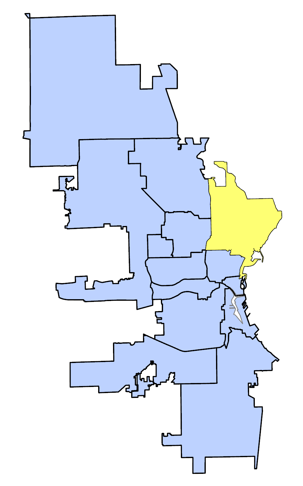 Map of Northeast Plan Area