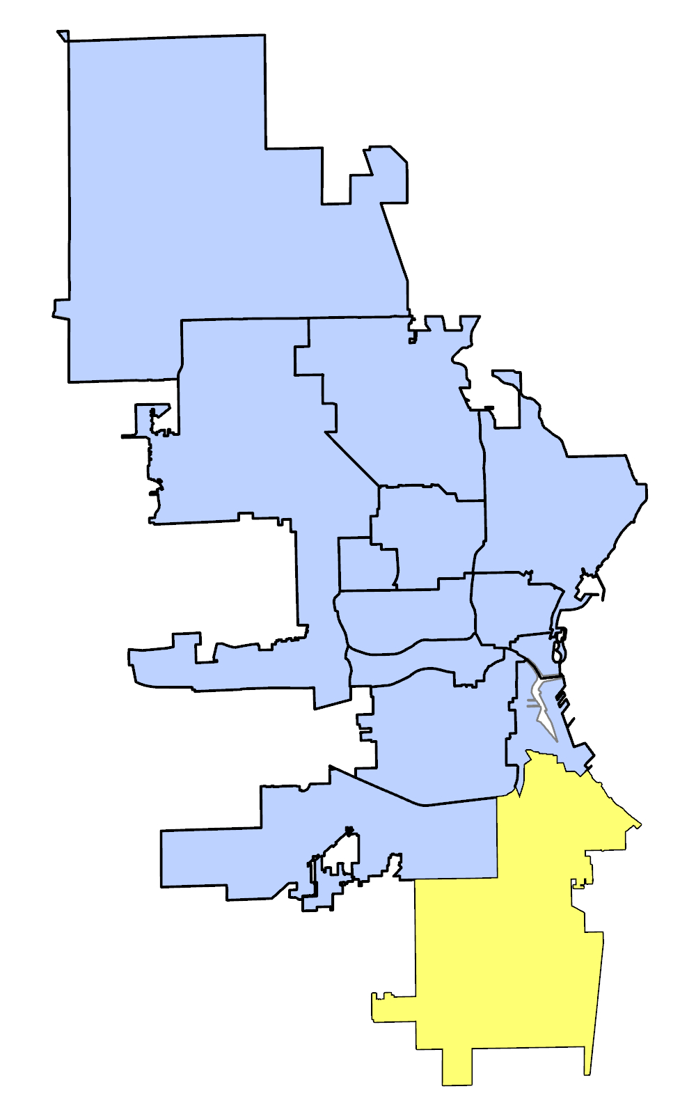 Map of Southeast Plan Area