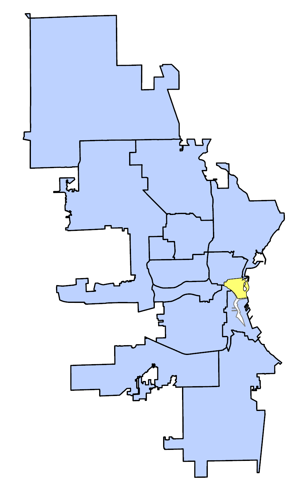 Map of Third Ward Plan Area
