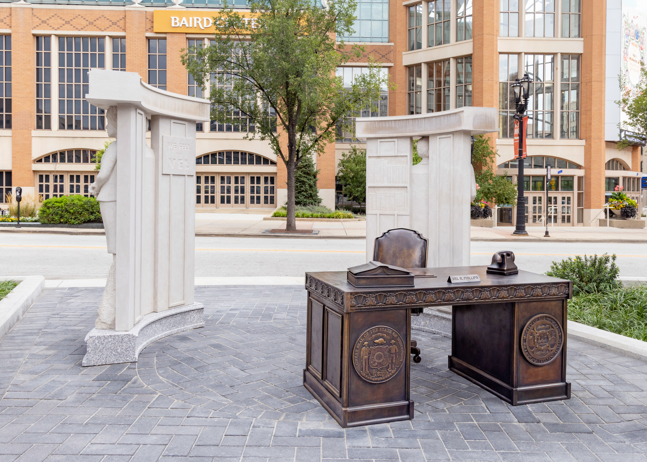 Photo of Sculpture at Vel R. Phillips Plaza