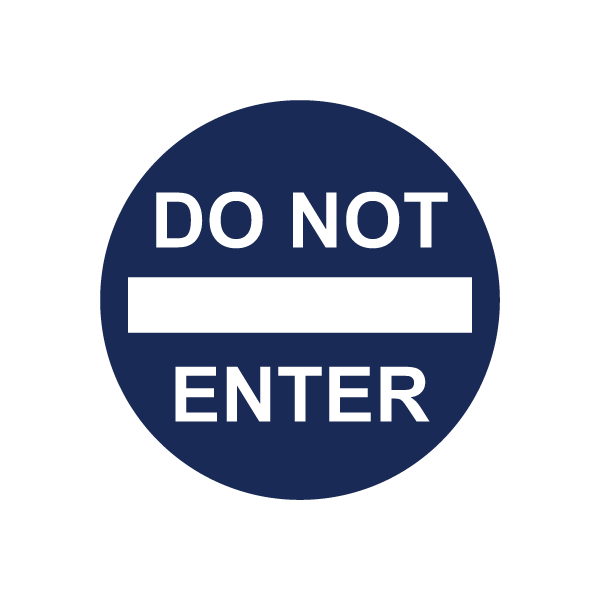 Do Not Enter