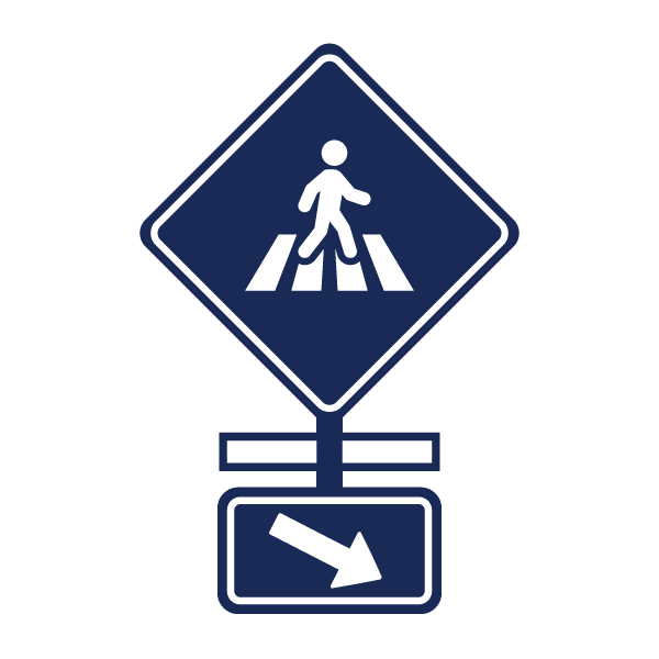 RRFB Crosswalk Sign