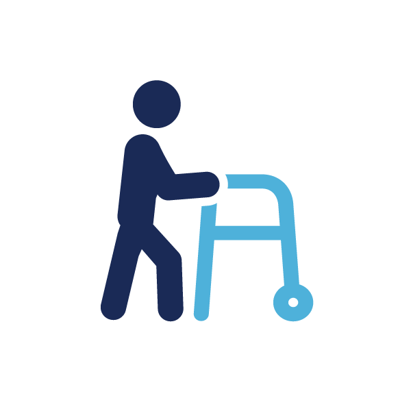 Pedestrian with Walker