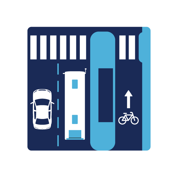 Bus Boarding Island