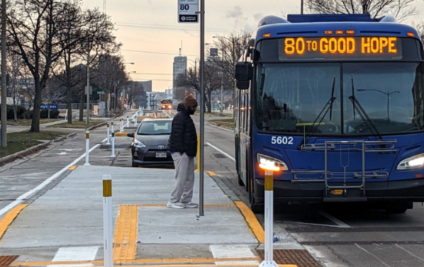 Bus Boarding Island