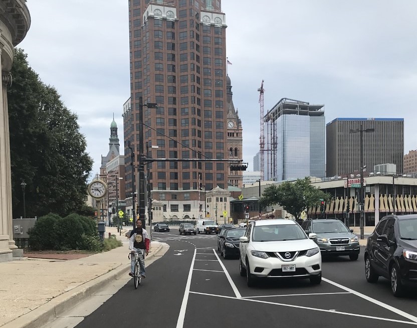 Parking-Protected Bike Lane