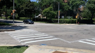 Intersection on Lake Drive