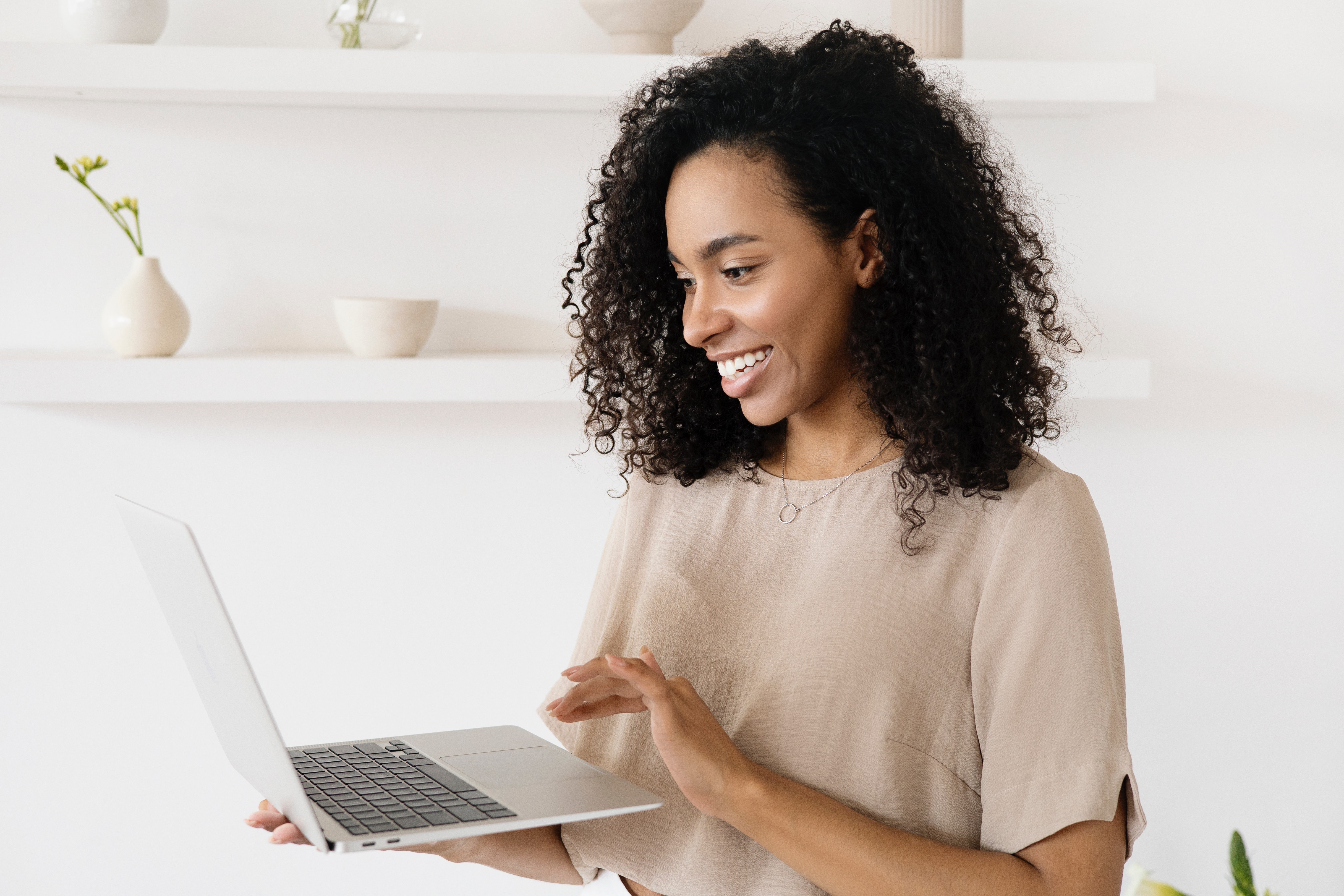 Person on computer
