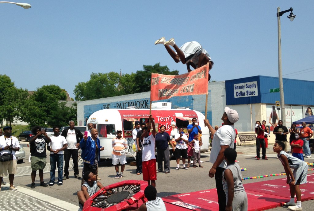 Bronzeville Festival event jumpers. 