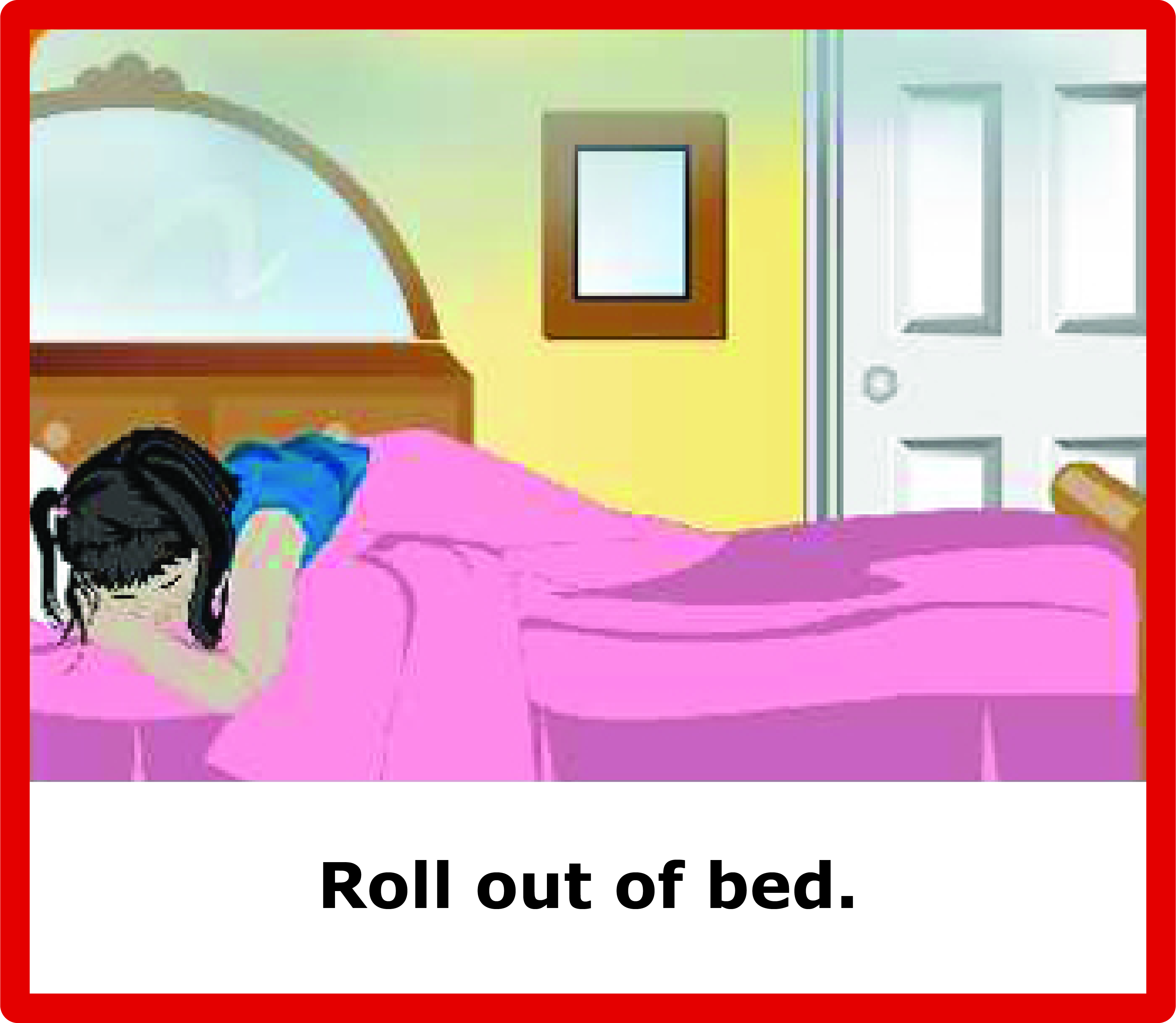 Child rolling out of bed