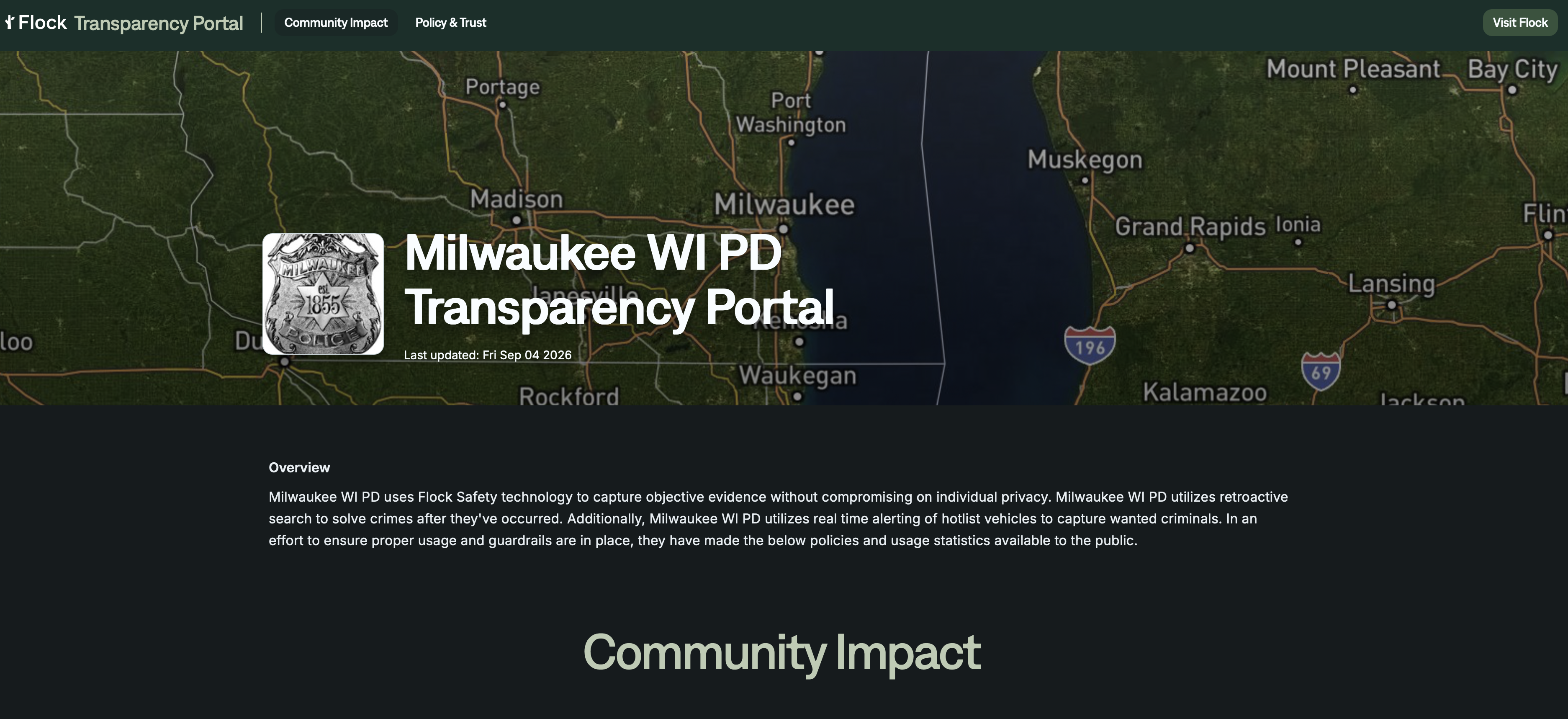 Flock ALPR Transparency Portal