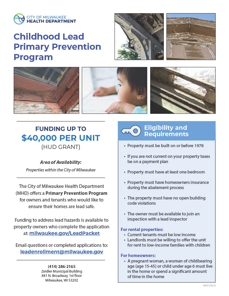 Childhood Lead Primary Prevention Program