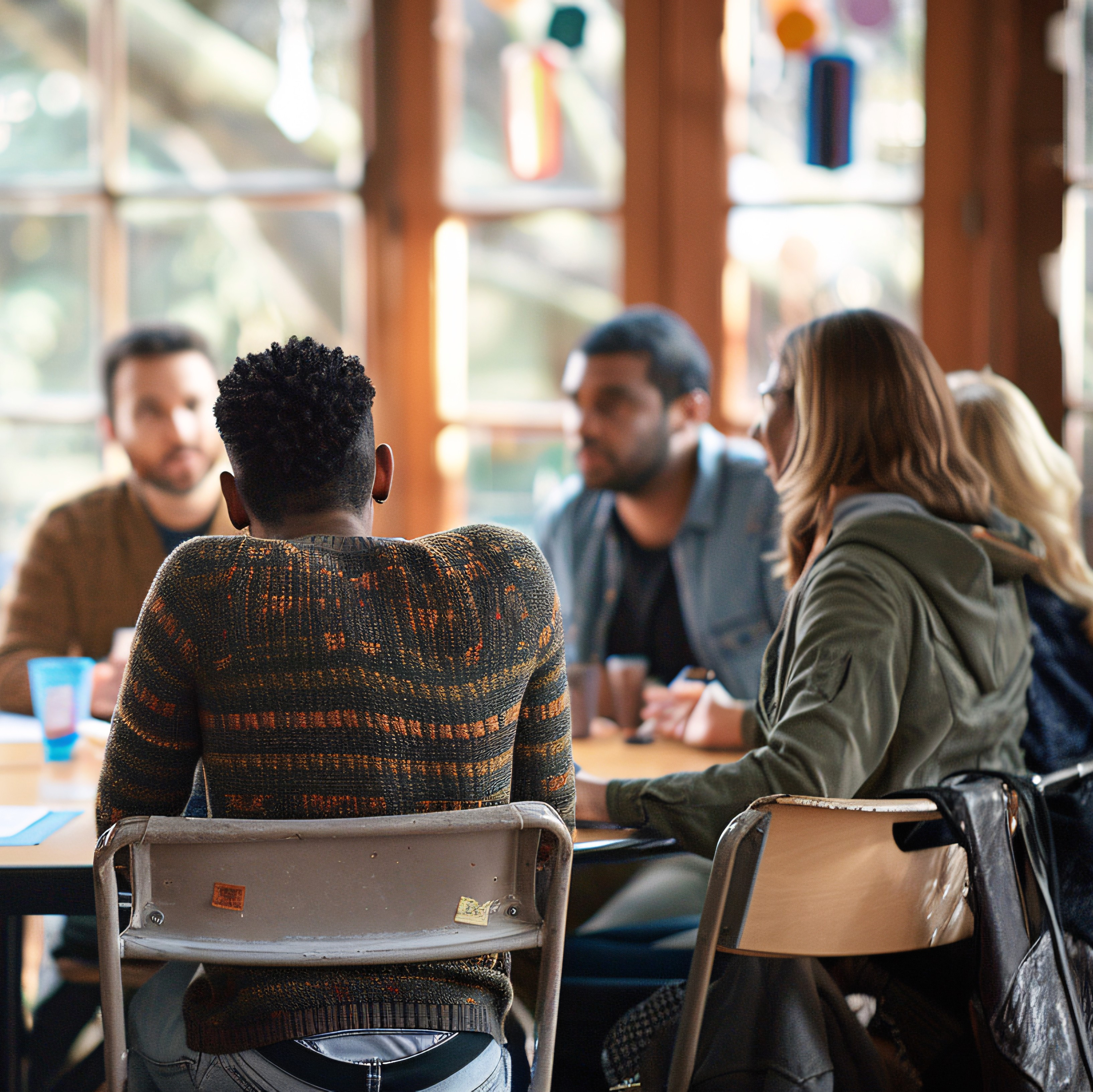 Community members meeting as a group