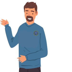 Animated graphic of DPW employee explaining safe and passable roads.