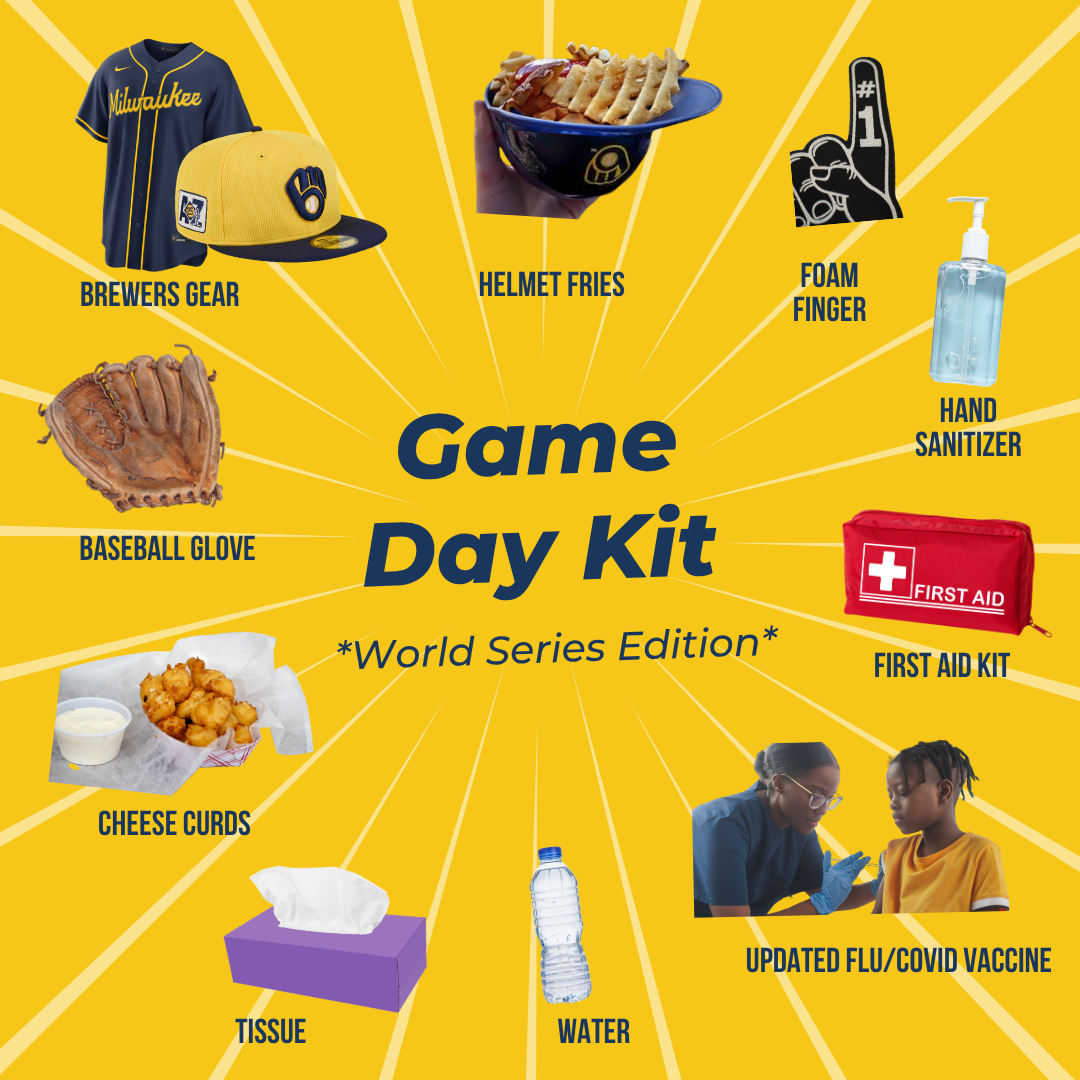 Game Day kit with Milwaukee Brewers essentials